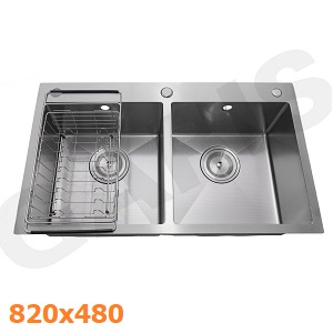 Chậu rửa bát 2 hố inox SUS304 GARIS GST2382